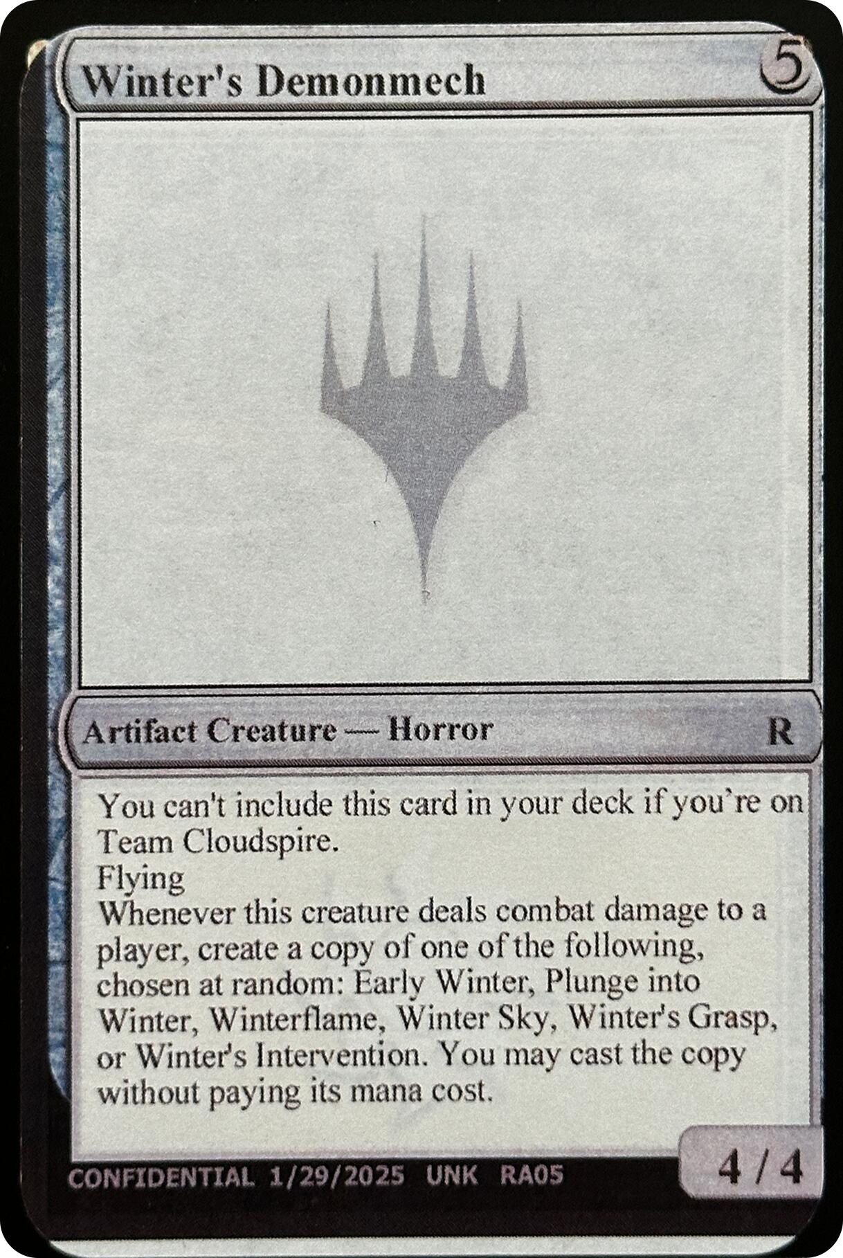 Winter's Demonmech [Unknown Event] | Chromatic Games