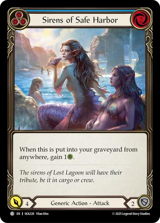 Sirens of Safe Harbor (Blue) [SEA228] (High Seas)  Rainbow Foil | Chromatic Games