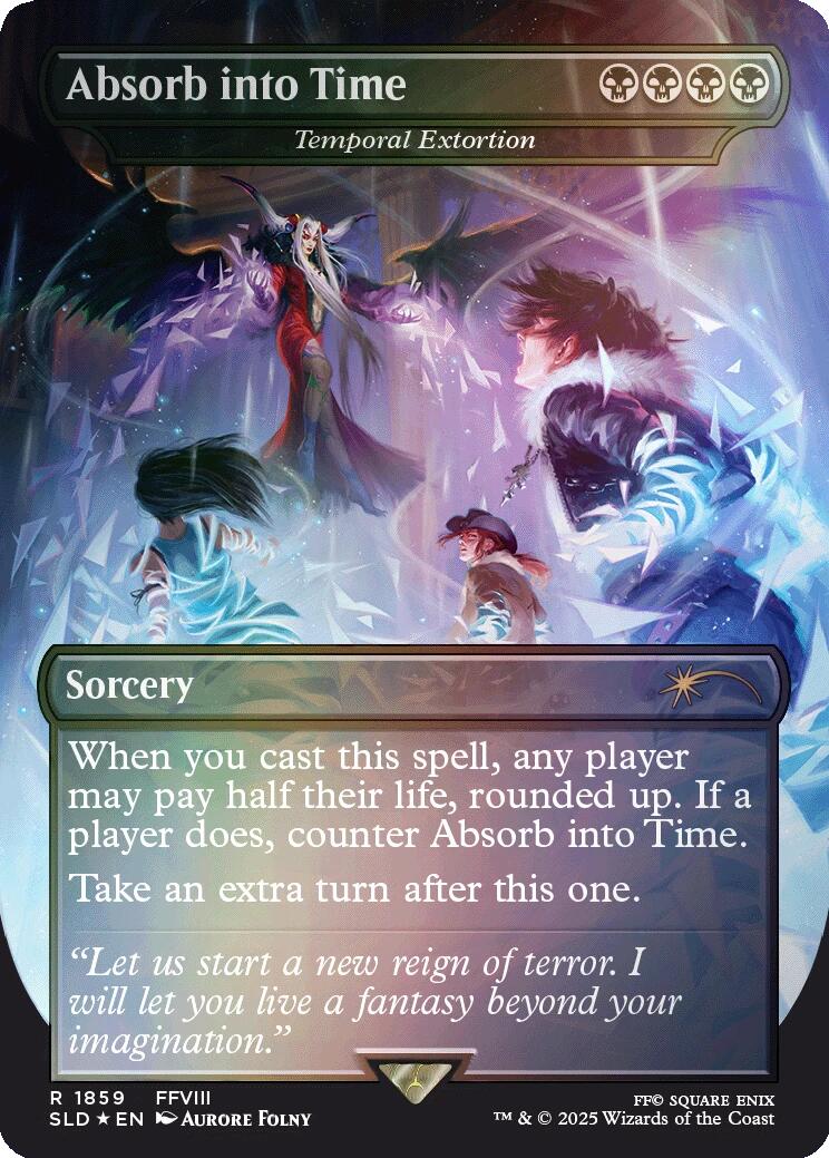 Absorb into Time - Temporal Extortion (Rainbow Foil) [Secret Lair Drop Series] | Chromatic Games