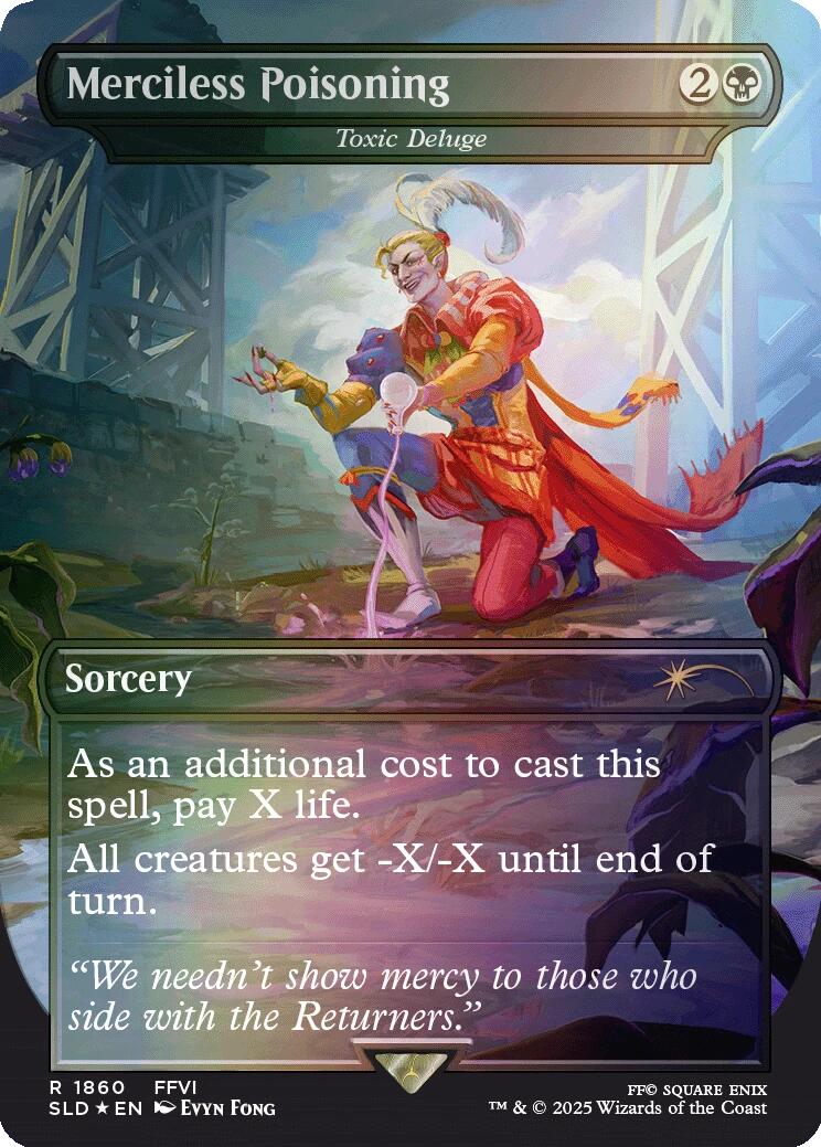 Merciless Poisoning - Toxic Deluge (Rainbow Foil) [Secret Lair Drop Series] | Chromatic Games