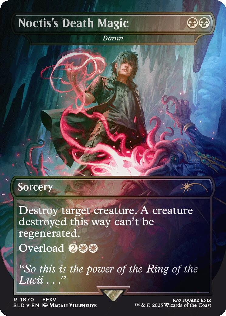 Noctis's Death Magic - Damn (Rainbow Foil) [Secret Lair Drop Series] | Chromatic Games