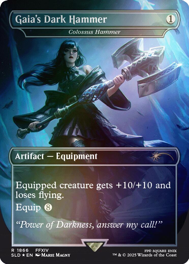 Gaia's Dark Hammer - Colossus Hammer (Rainbow Foil) [Secret Lair Drop Series] | Chromatic Games