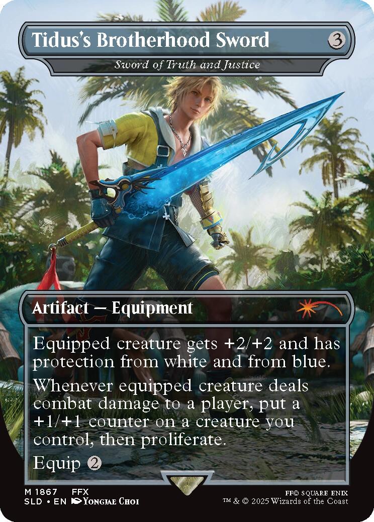 Tidus's Brotherhood Sword - Sword of Truth and Justice [Secret Lair Drop Series] | Chromatic Games