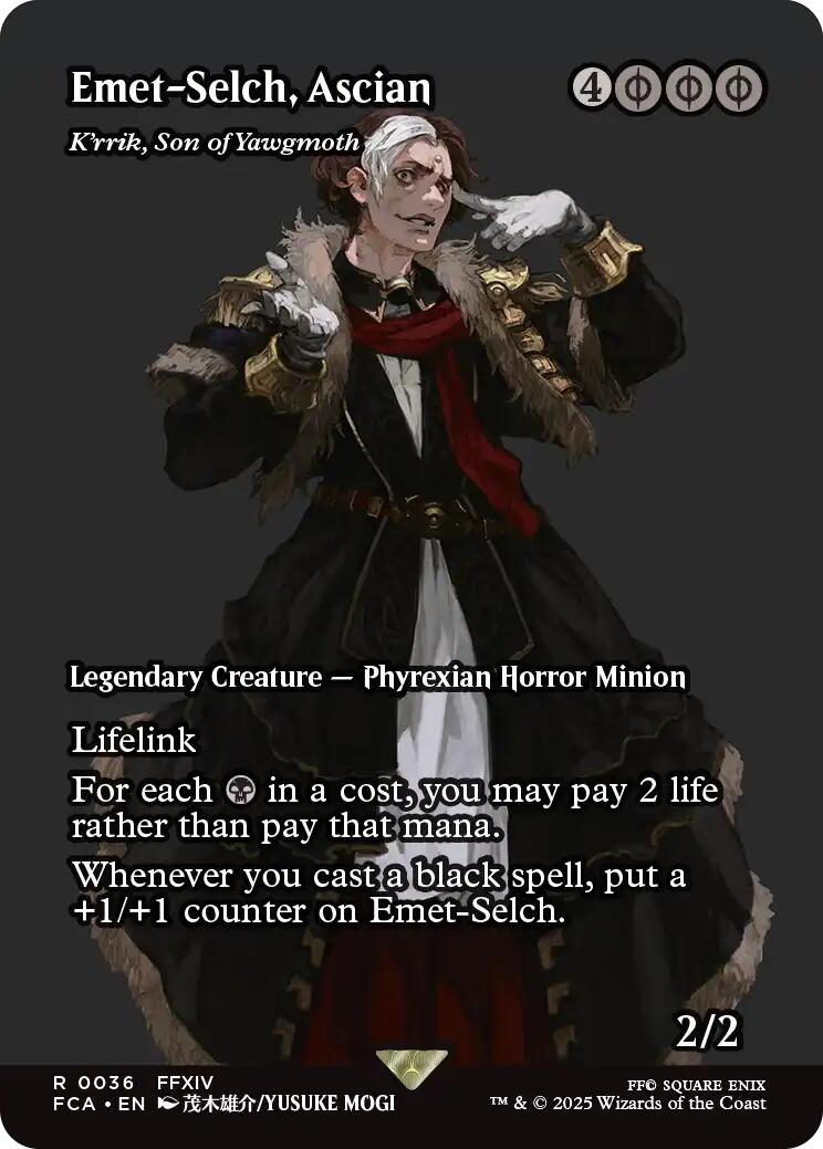 Emet-Selch, Ascian - K'rrik, Son of Yawgmoth (Showcase) [FINAL FANTASY : Through the Ages] | Chromatic Games