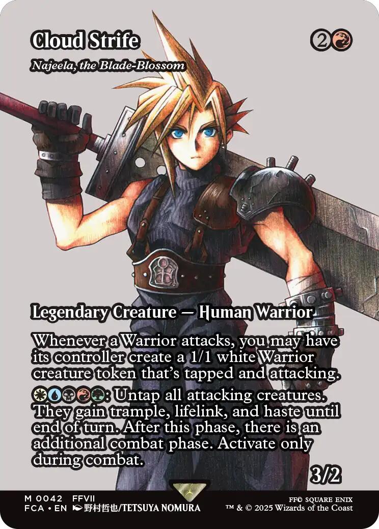 Cloud Strife - Najeela, the Blade-Blossom (Showcase) [FINAL FANTASY : Through the Ages] | Chromatic Games