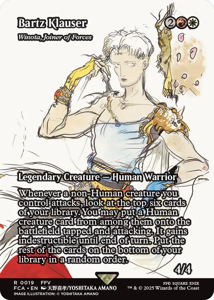 Bartz Klauser - Winota, Joiner of Forces (Showcase) [FINAL FANTASY : Through the Ages] | Chromatic Games