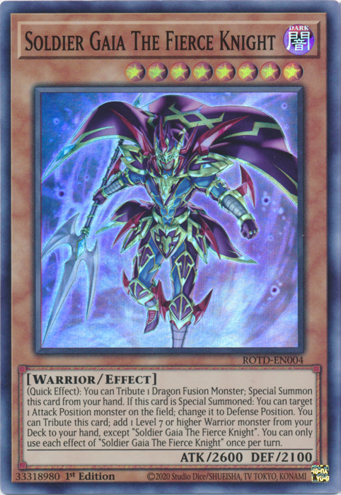 Soldier Gaia The Fierce Knight [ROTD-EN004] Super Rare | Chromatic Games
