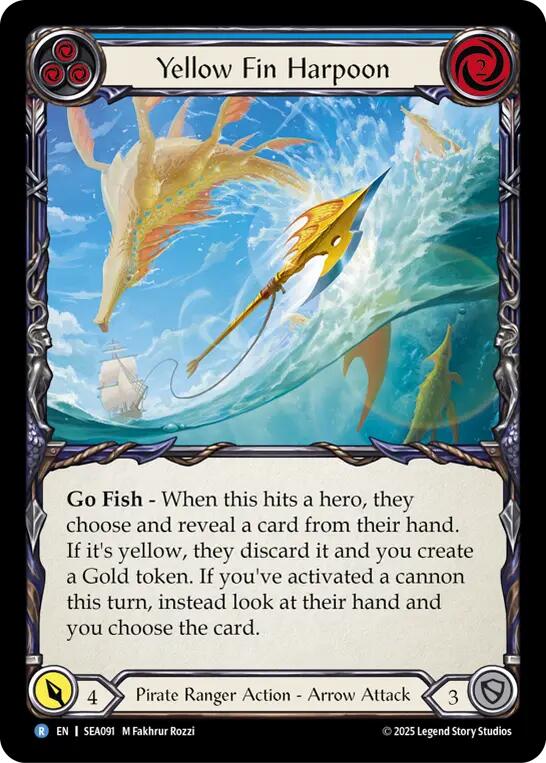 Yellow Fin Harpoon [SEA091] (High Seas)  Rainbow Foil | Chromatic Games