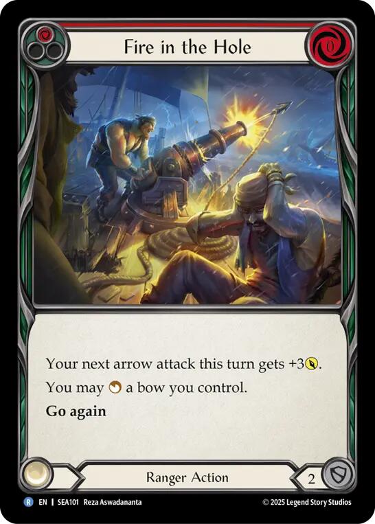 Fire in the Hole [SEA101] (High Seas)  Rainbow Foil | Chromatic Games