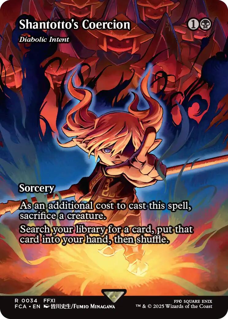 Shantotto's Coercion - Diabolic Intent (Showcase) [FINAL FANTASY : Through the Ages] | Chromatic Games