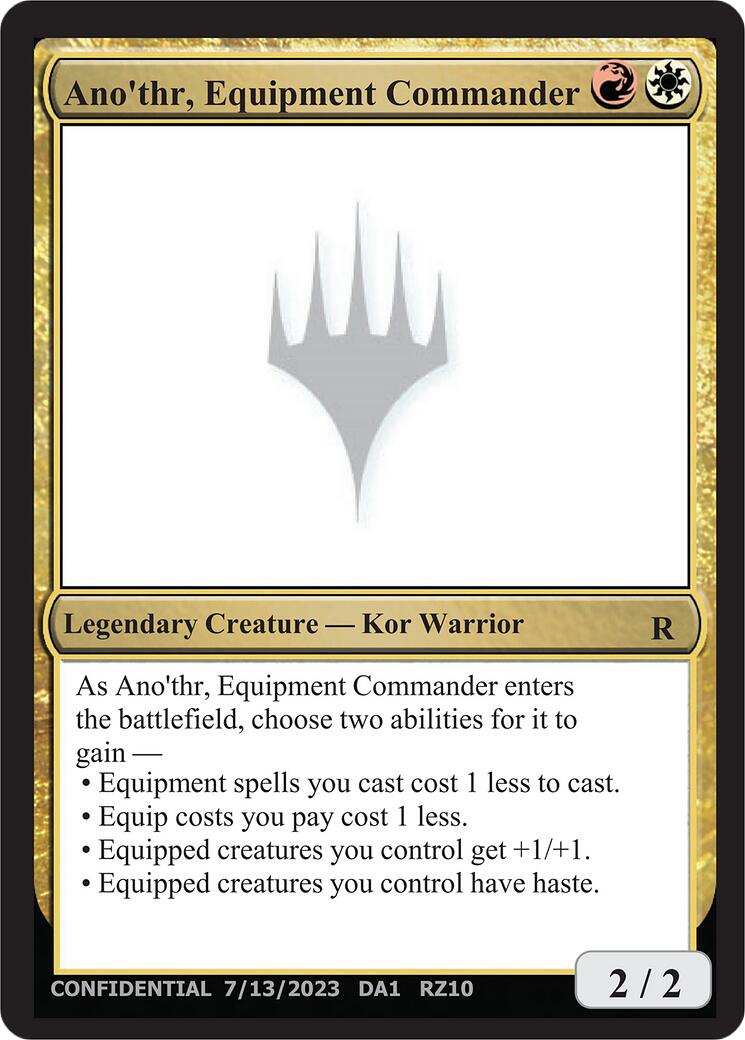 Ano'thr, Equipment Commander [Mystery Booster] | Chromatic Games