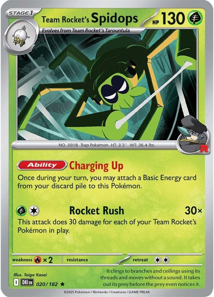 Team Rocket's Spidops (020/182) [Scarlet & Violet: Destined Rivals] | Chromatic Games