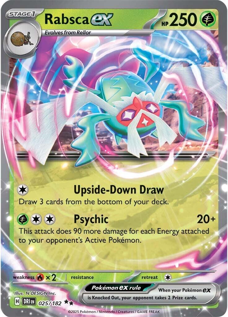 Rabsca ex (025/182) [Scarlet & Violet: Destined Rivals] | Chromatic Games