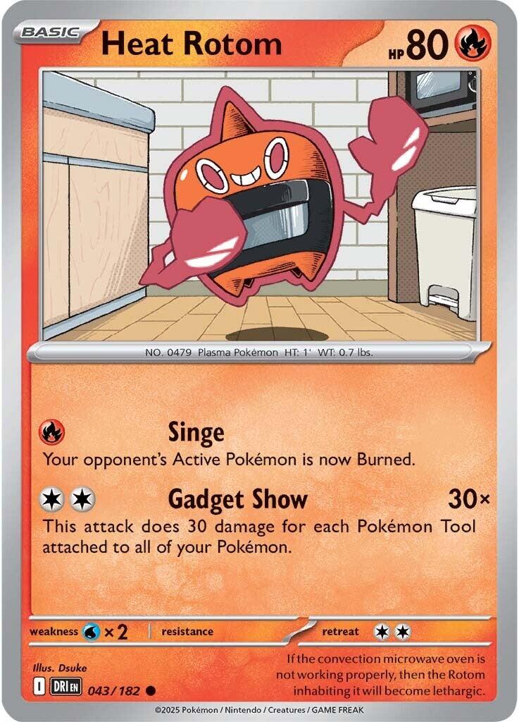 Heat Rotom (043/182) [Scarlet & Violet: Destined Rivals] | Chromatic Games