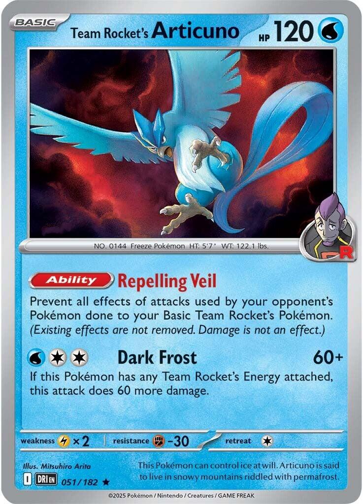 Team Rocket's Articuno (051/182) [Scarlet & Violet: Destined Rivals] | Chromatic Games