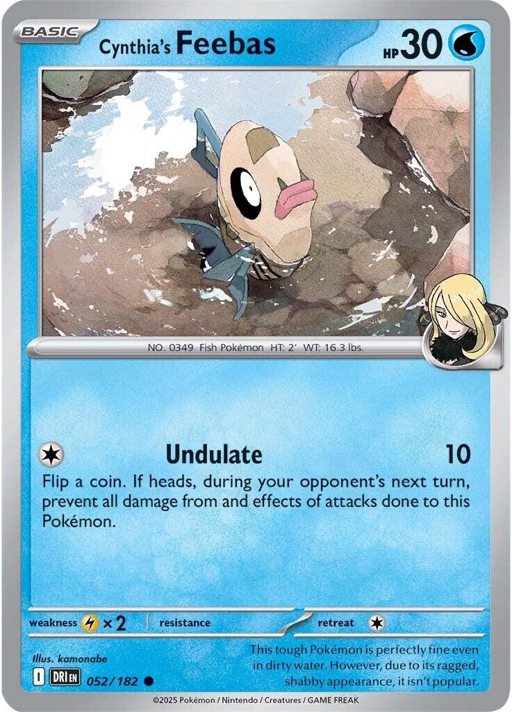 Cynthia's Feebas (052/182) [Scarlet & Violet: Destined Rivals] | Chromatic Games