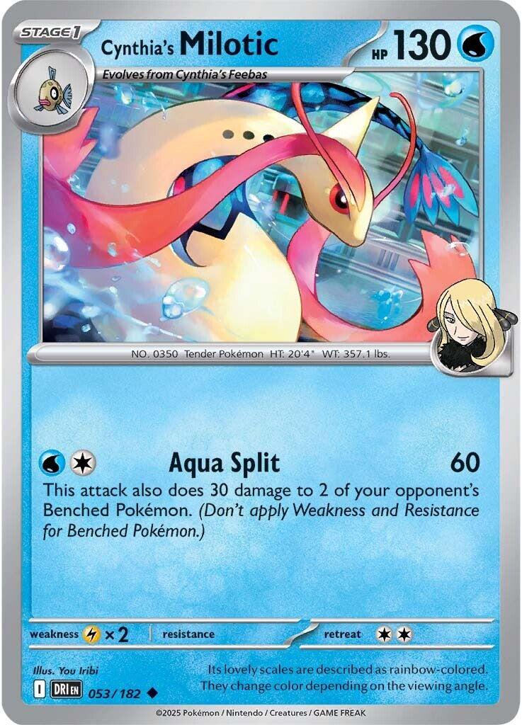 Cynthia's Milotic (053/182) [Scarlet & Violet: Destined Rivals] | Chromatic Games