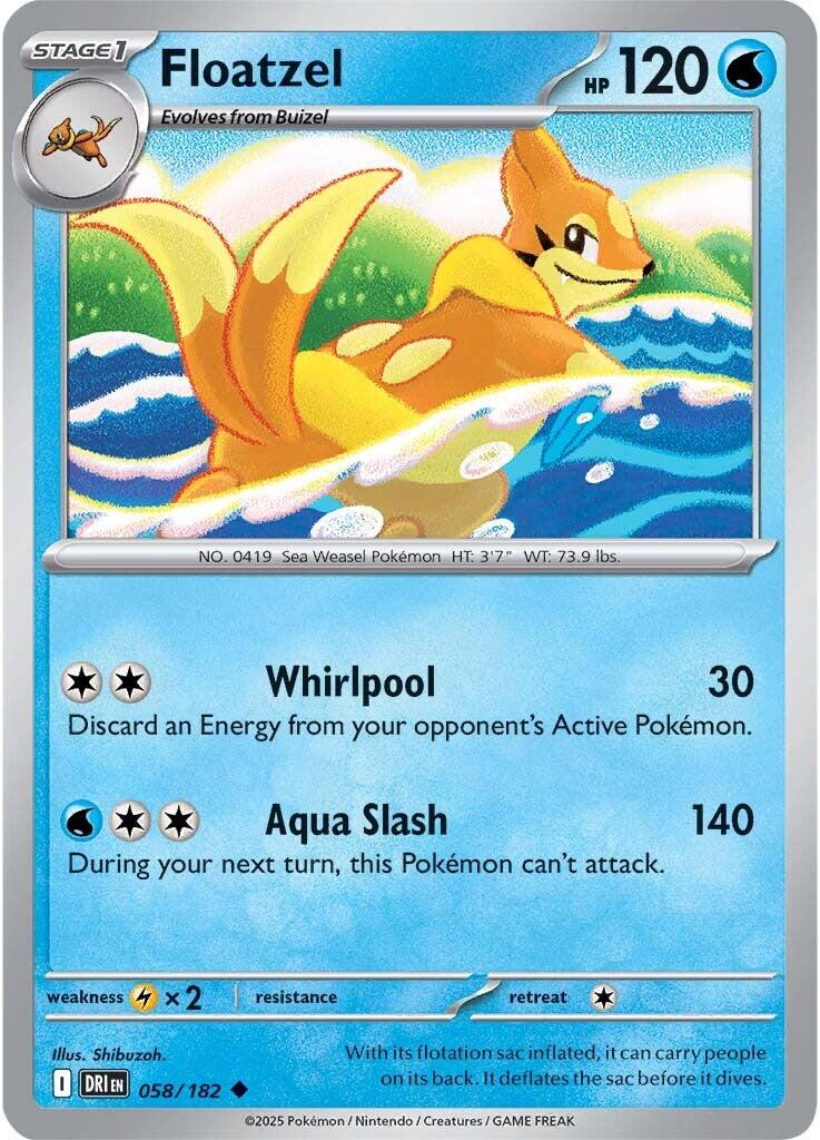 Floatzel (058/182) [Scarlet & Violet: Destined Rivals] | Chromatic Games