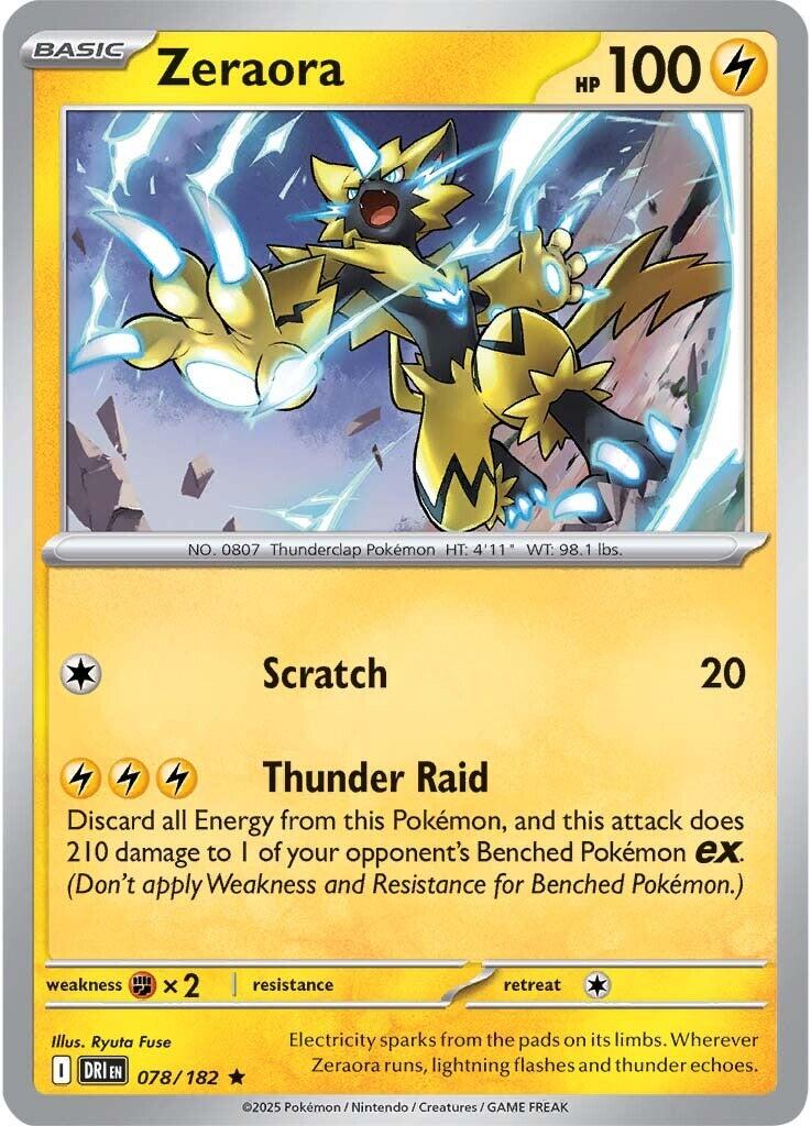 Zeraora (078/182) [Scarlet & Violet: Destined Rivals] | Chromatic Games