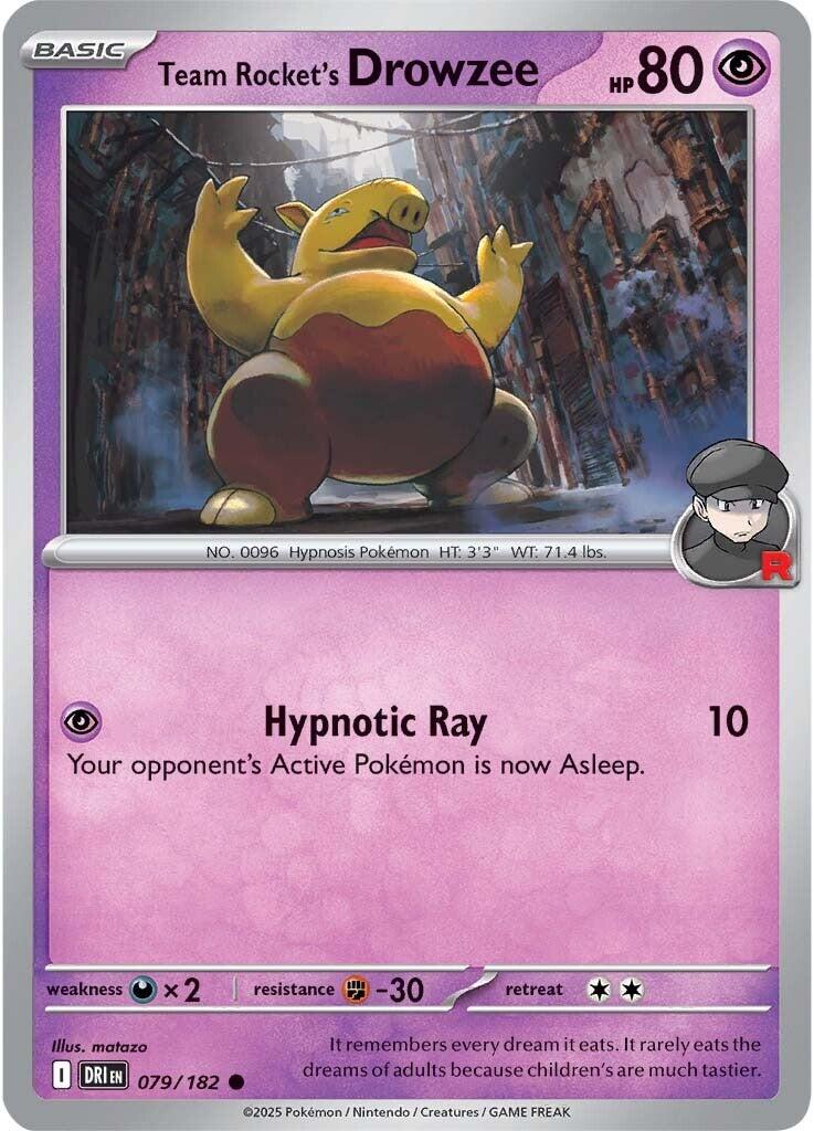 Team Rocket's Drowzee (079/182) [Scarlet & Violet: Destined Rivals] | Chromatic Games
