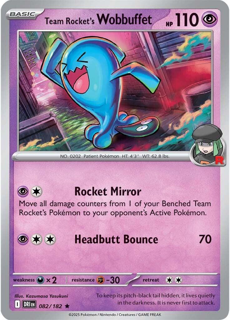 Team Rocket's Wobbuffet (082/182) [Scarlet & Violet: Destined Rivals] | Chromatic Games
