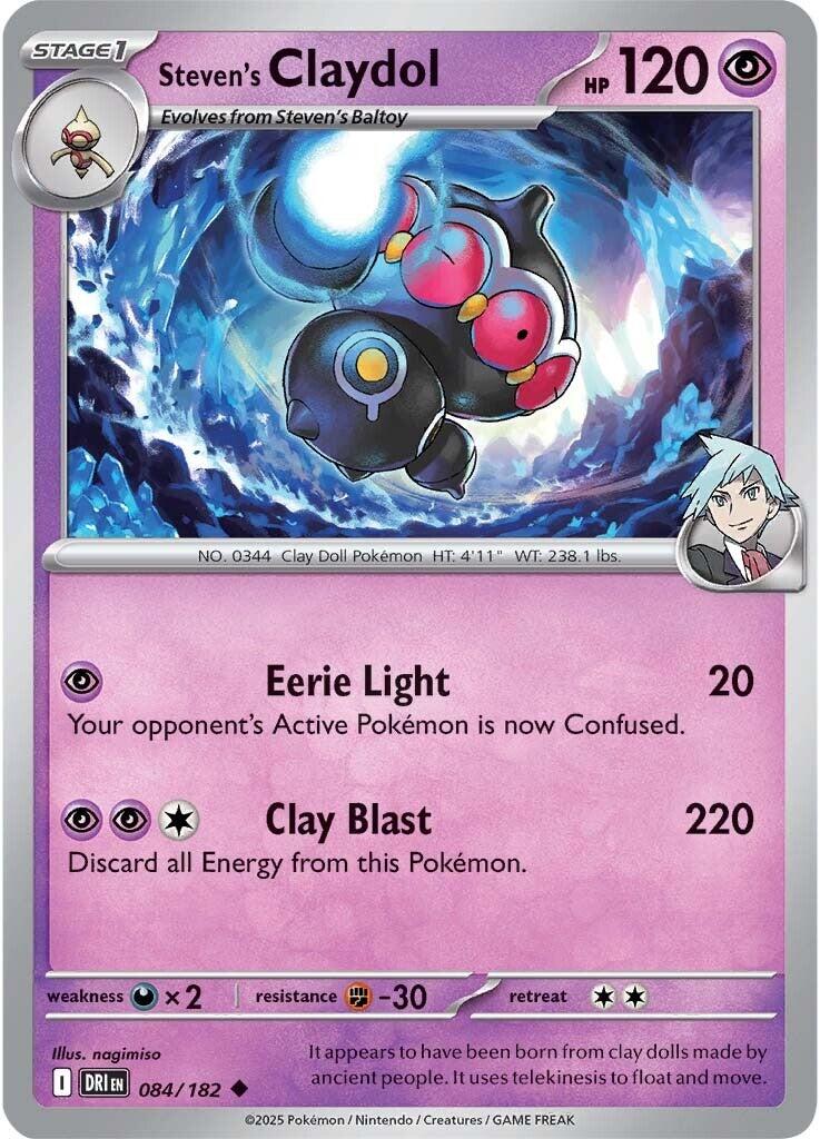Steven's Claydol (084/182) [Scarlet & Violet: Destined Rivals] | Chromatic Games
