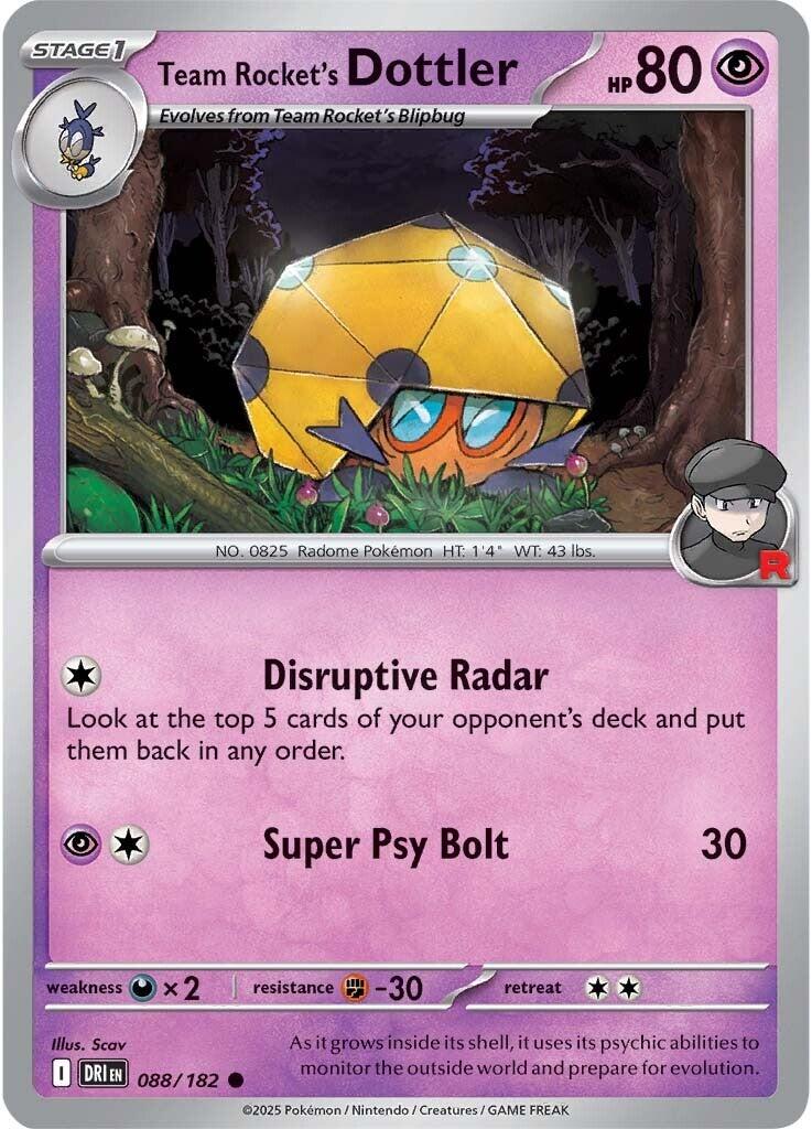 Team Rocket's Dottler (088/182) [Scarlet & Violet: Destined Rivals] | Chromatic Games