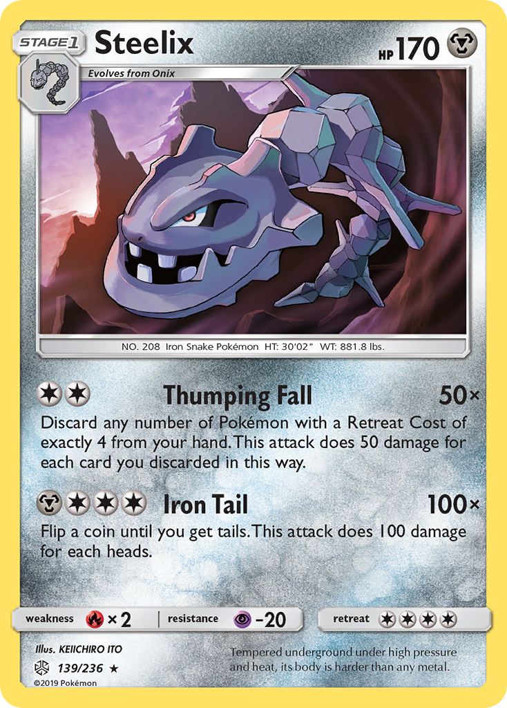 Steelix (139/236) [Sun & Moon: Cosmic Eclipse] | Chromatic Games