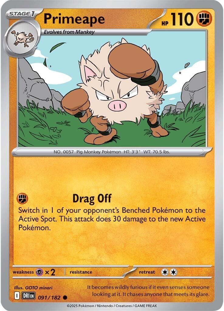 Primeape (091/182) [Scarlet & Violet: Destined Rivals] | Chromatic Games
