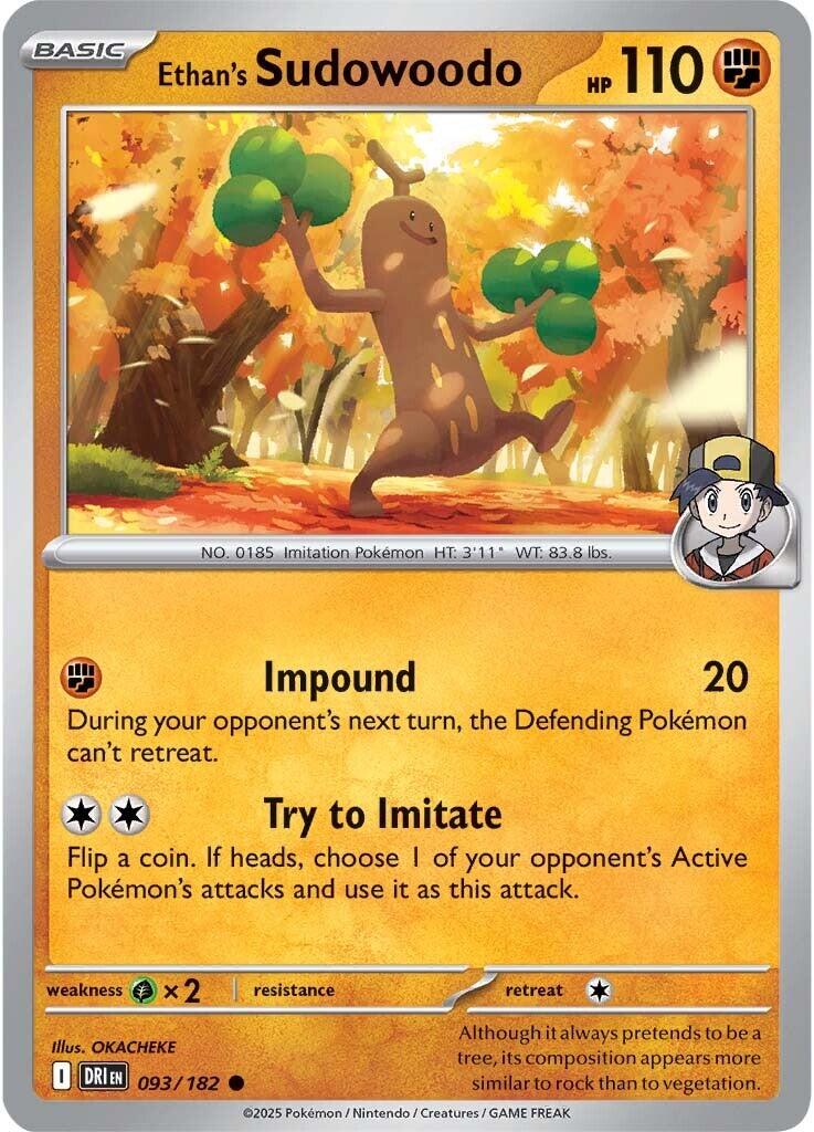 Ethan's Sudowoodo (093/182) [Scarlet & Violet: Destined Rivals] | Chromatic Games