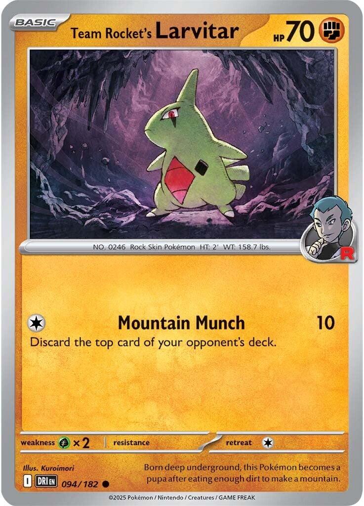 Team Rocket's Larvitar (094/182) [Scarlet & Violet: Destined Rivals] | Chromatic Games