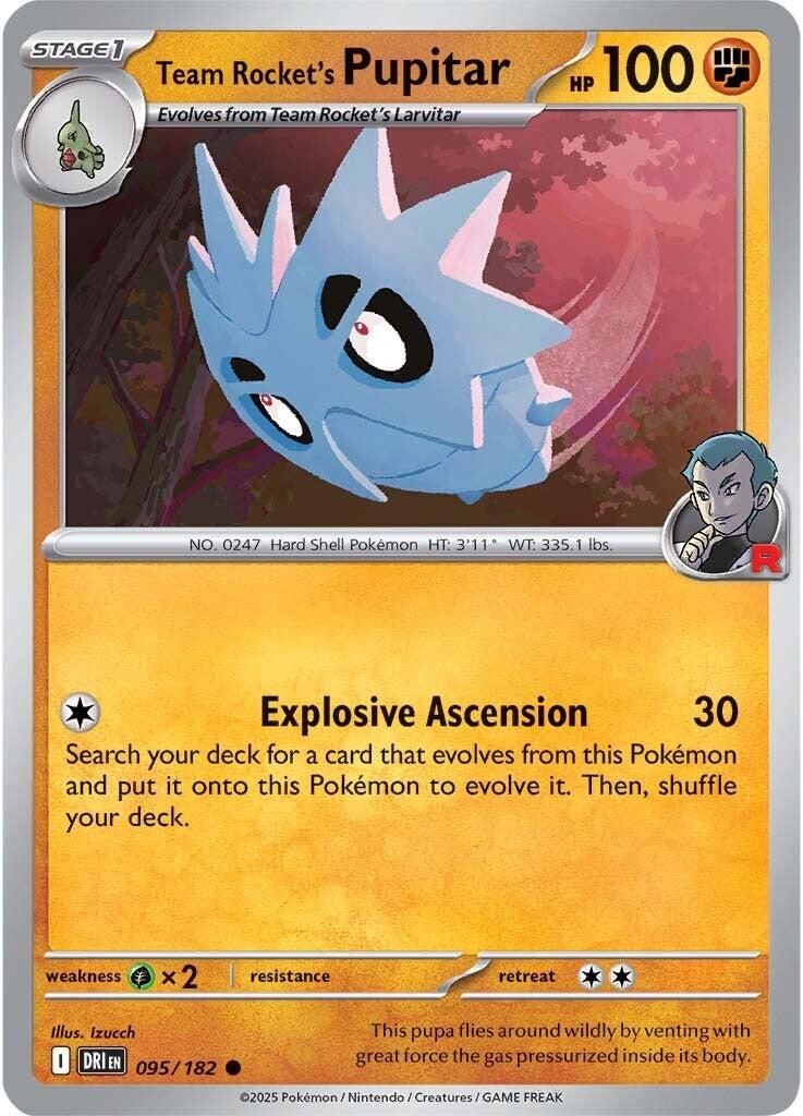 Team Rocket's Pupitar (095/182) [Scarlet & Violet: Destined Rivals] | Chromatic Games