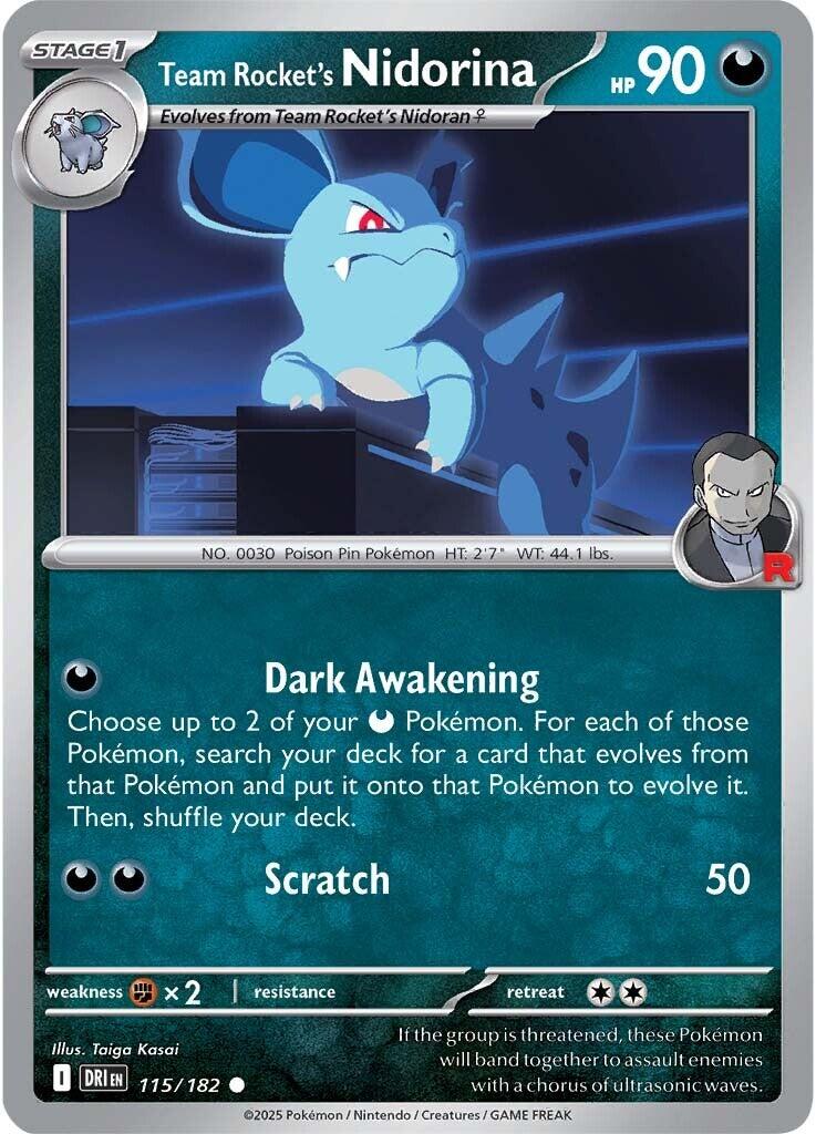 Team Rocket's Nidorina (115/182) [Scarlet & Violet: Destined Rivals] | Chromatic Games
