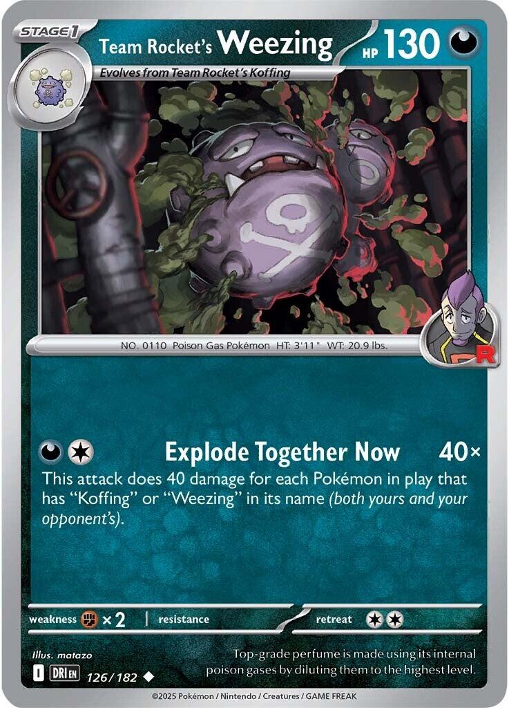 Team Rocket's Weezing (126/182) [Scarlet & Violet: Destined Rivals] | Chromatic Games