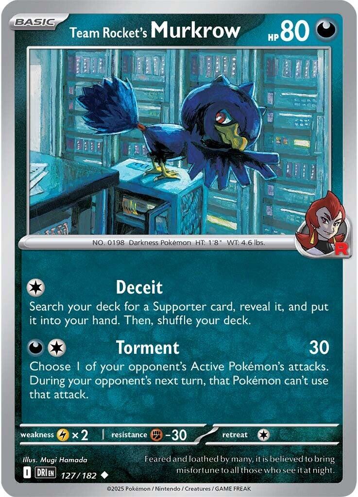 Team Rocket's Murkrow (127/182) [Scarlet & Violet: Destined Rivals] | Chromatic Games