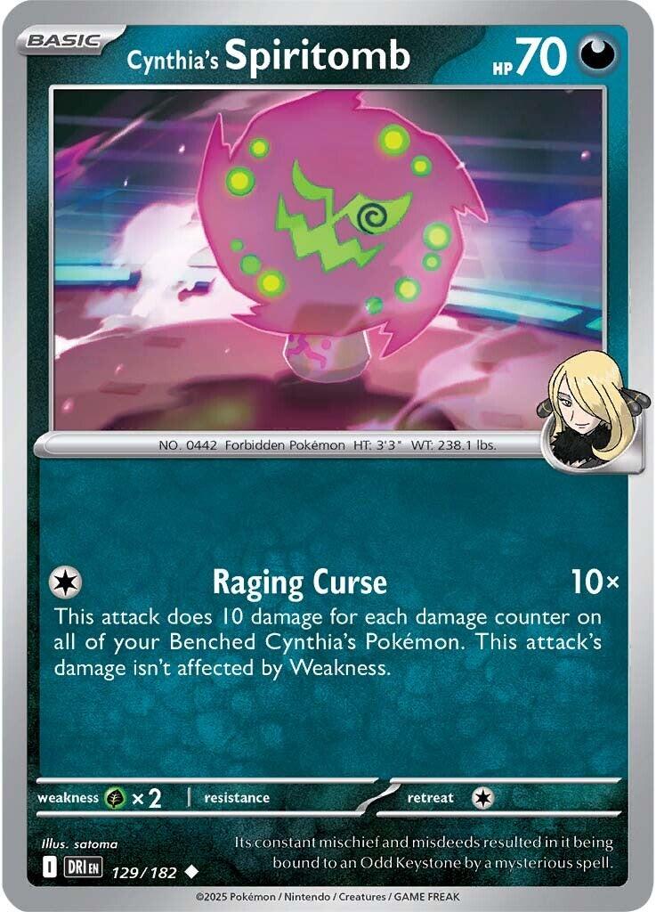 Cynthia's Spiritomb (129/182) [Scarlet & Violet: Destined Rivals] | Chromatic Games