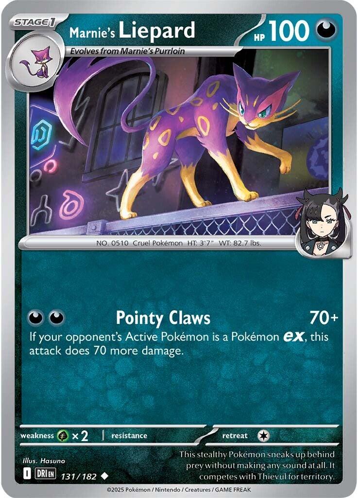 Marnie's Liepard (131/182) [Scarlet & Violet: Destined Rivals] | Chromatic Games