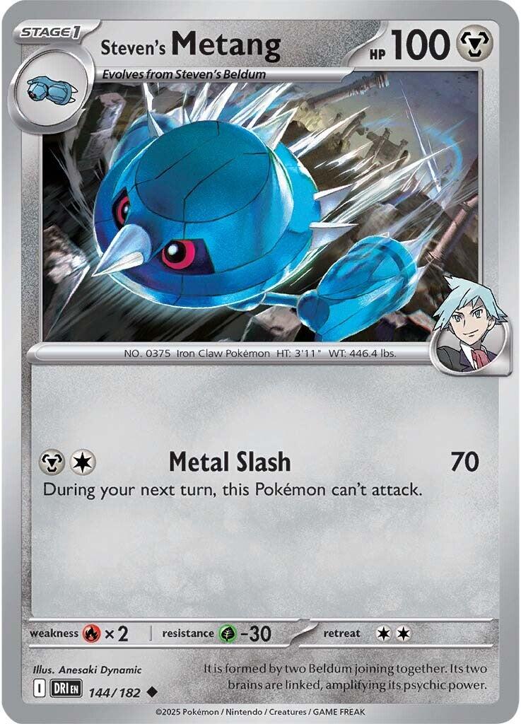 Steven's Metang (144/182) [Scarlet & Violet: Destined Rivals] | Chromatic Games