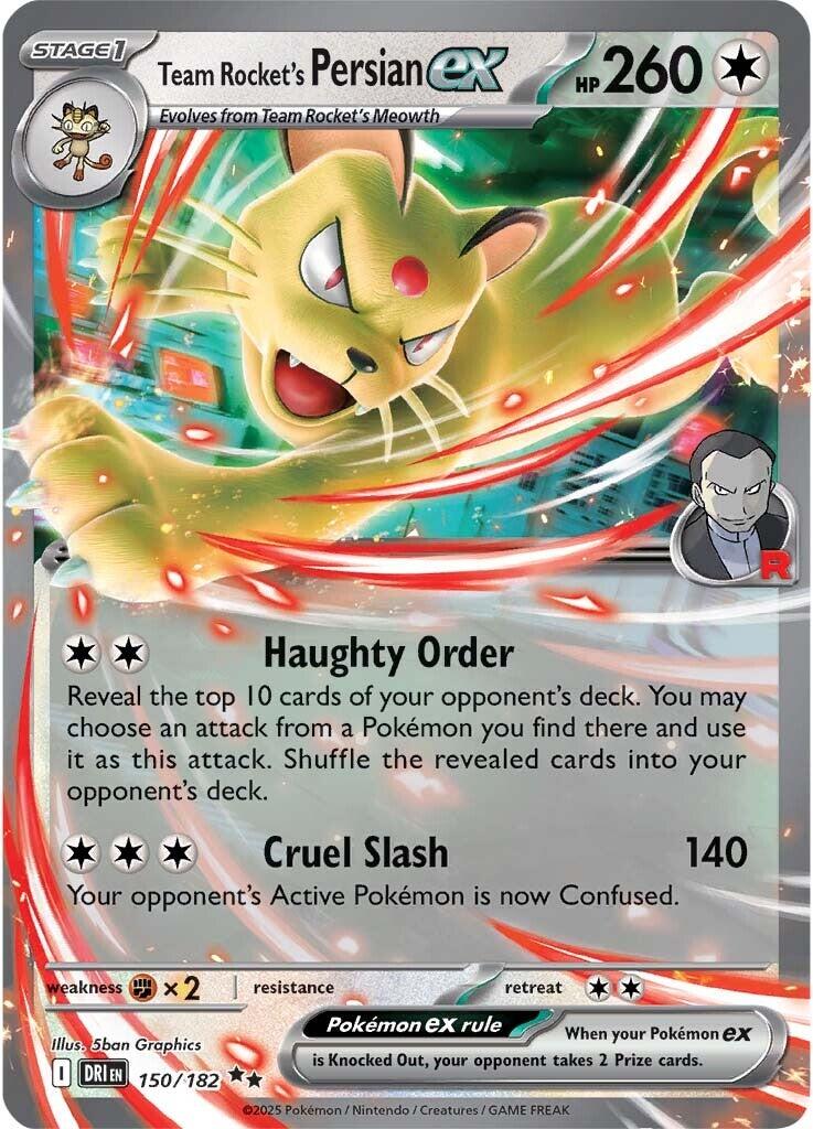 Team Rocket's Persian ex (150/182) [Scarlet & Violet: Destined Rivals] | Chromatic Games