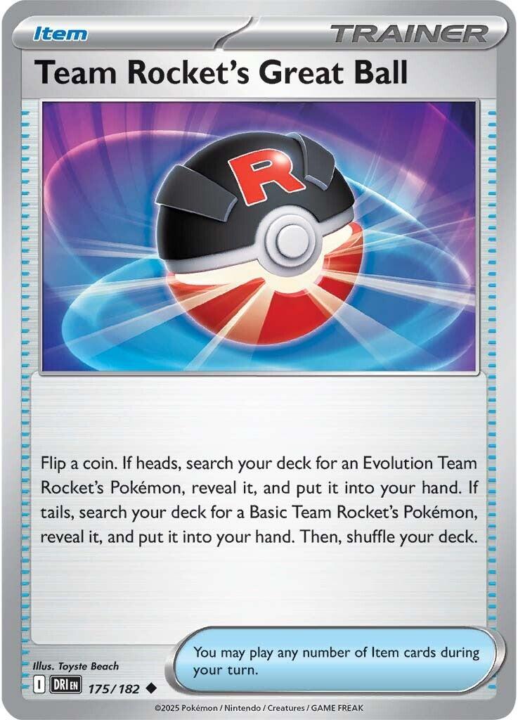 Team Rocket's Great Ball (175/182) [Scarlet & Violet: Destined Rivals] | Chromatic Games