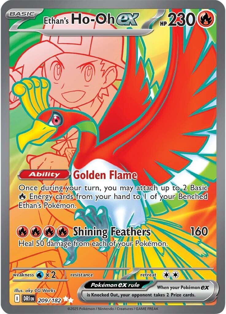 Ethan's Ho-Oh ex (209/182) [Scarlet & Violet: Destined Rivals] | Chromatic Games