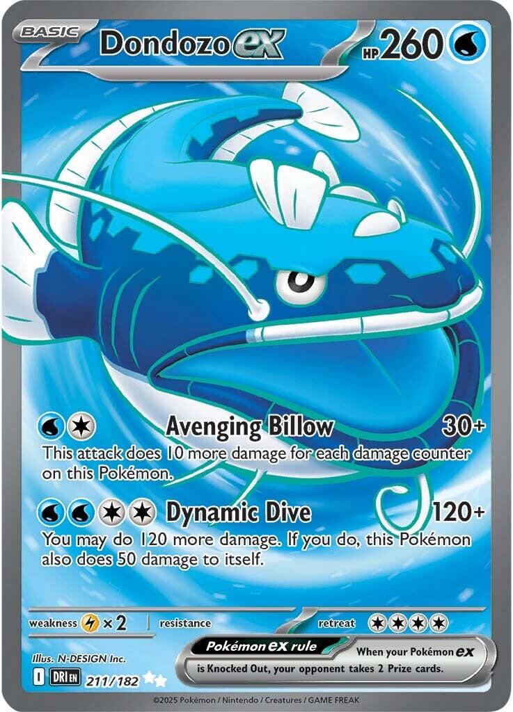 Dondozo ex (211/182) [Scarlet & Violet: Destined Rivals] | Chromatic Games