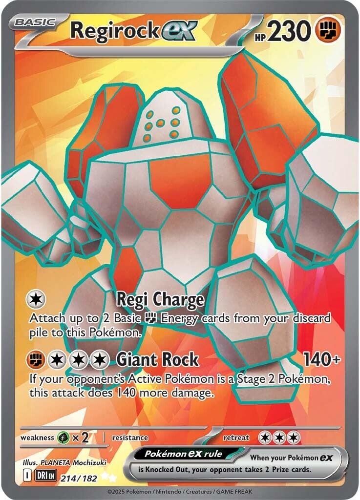 Regirock ex (214/182) [Scarlet & Violet: Destined Rivals] | Chromatic Games