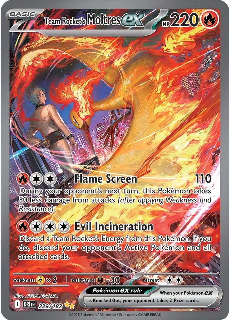 Team Rocket's Moltres ex (229/182) [Scarlet & Violet: Destined Rivals] | Chromatic Games