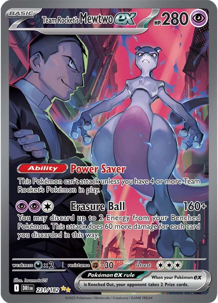 Team Rocket's Mewtwo ex (231/182) [Scarlet & Violet: Destined Rivals] | Chromatic Games