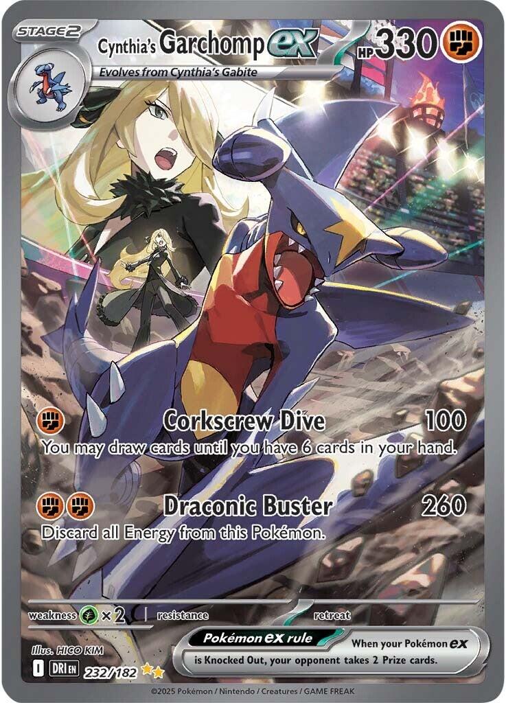 Cynthia's Garchomp ex (232/182) [Scarlet & Violet: Destined Rivals] | Chromatic Games
