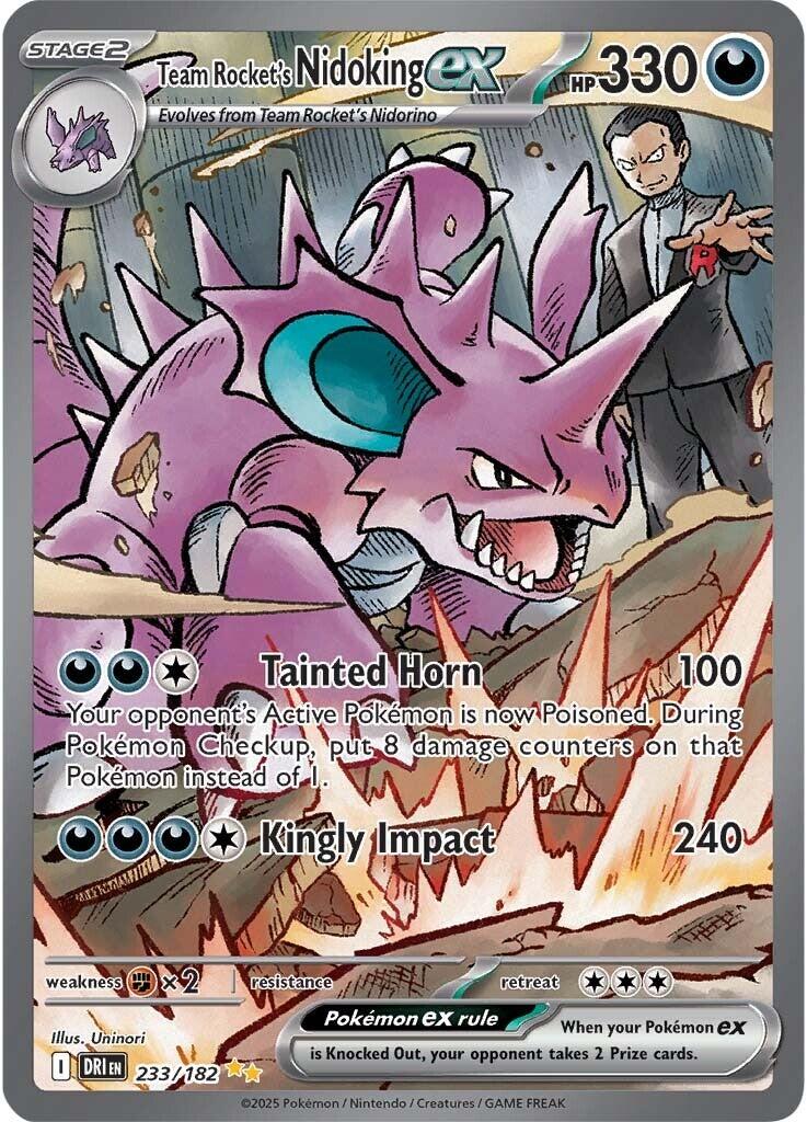 Team Rocket's Nidoking ex (233/182) [Scarlet & Violet: Destined Rivals] | Chromatic Games