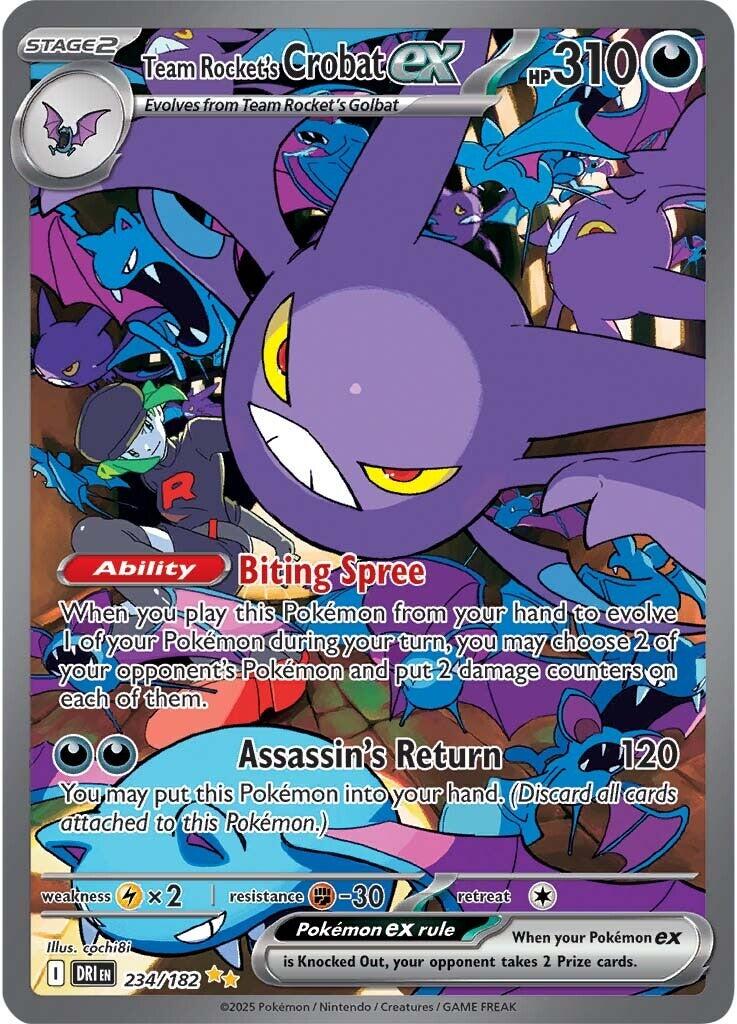 Team Rocket's Crobat ex (234/182) [Scarlet & Violet: Destined Rivals] | Chromatic Games