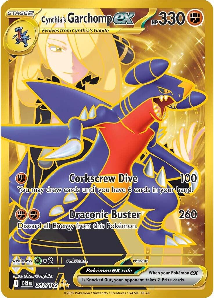 Cynthia's Garchomp ex (241/182) [Scarlet & Violet: Destined Rivals] | Chromatic Games