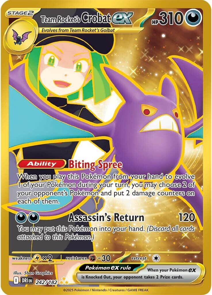 Team Rocket's Crobat ex (242/182) [Scarlet & Violet: Destined Rivals] | Chromatic Games